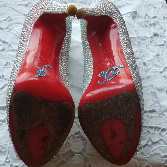 **HP** CHRISTIAN LOUBOUTIN Crystal Pumps - Picture 12 of 15